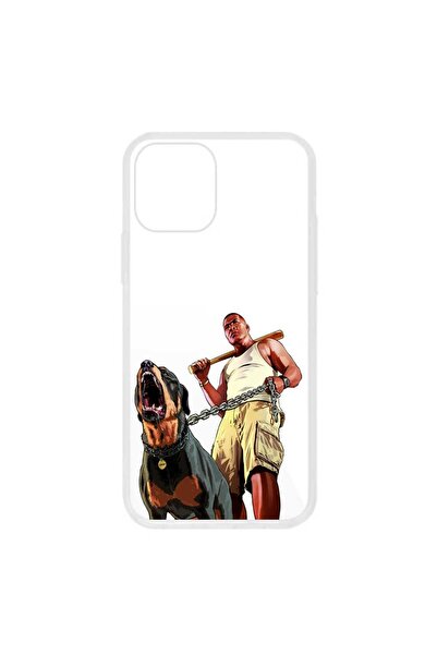 OEM Husa compatibila cu Apple iPhone 12 Mini Silicon Transparenta Model GTA V...