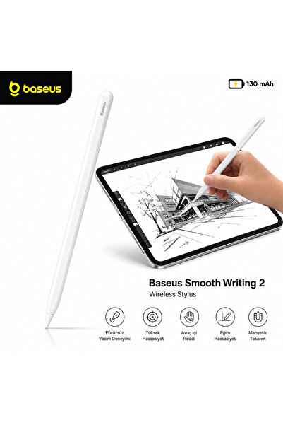 BASEUSONLINE Smooth Writing 2 Wireless Manyetik Şarjlı Avuç içi Reddi Eğim Ha...