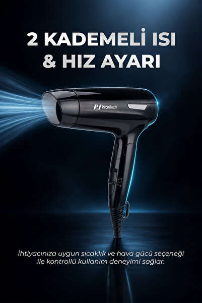 PiranTech KS-2916 Katlanabilir Saç Kurutma Makinesi