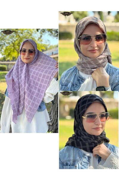 ALDAIYR وشاح كاز كاكار 120/120 قطن نمط ثانٍ