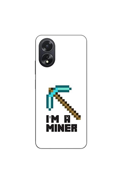 OEM Husa compatibila cu Oppo A38 4G Silicon Gel Tpu Model Minecraft Miner