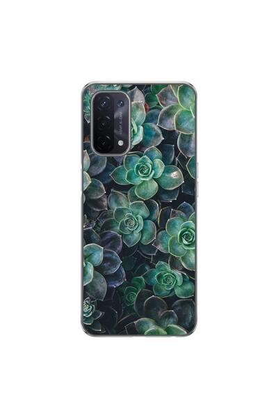 OEM Husa compatibila cu Oppo A54 5G, A74 5G Silicon Gel Tpu Model Flori de St...