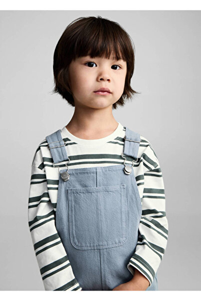 MANGO Baby Uzun cepli denim tulum