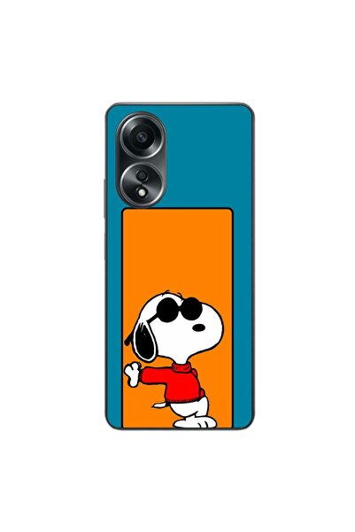 OEM Case compatible with Oppo A58 4G Silicon Gel Tpu Model Snoopy