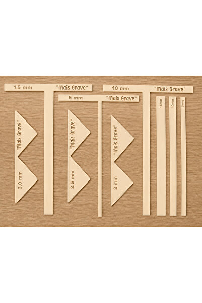 BESİNG Ciltleme & Scrapbooking Ölçü Şablon Seti | Karton Katlama ve Köşe Yapı...