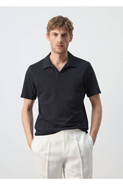 MANGO Man Slim fit pike polo yaka gömlek