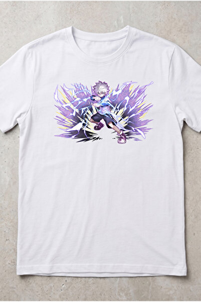 Silkensoul Hunter X Hunter Killua Godspeed Printed Standard Fit Anime Unisex ...