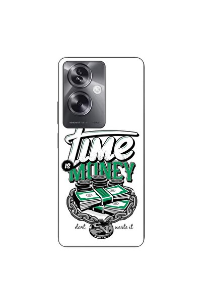 OEM Husa compatibila cu Oppo A79 5G Silicon Gel Tpu Model Mesaj Time Is Money