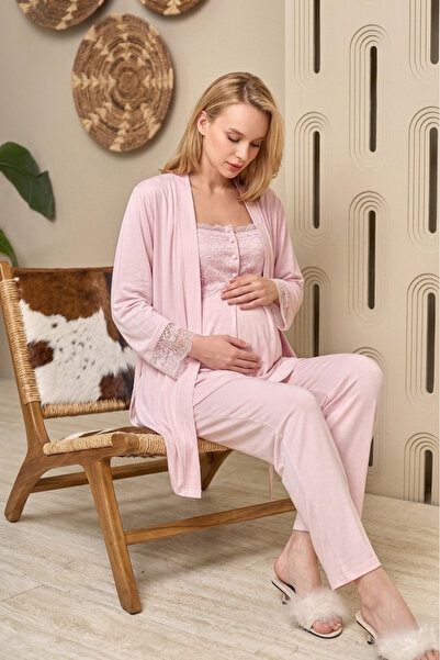 Lohussa Noul sezon, roz, design special cu dantelă, 100% bumbac, cu bretele, ...