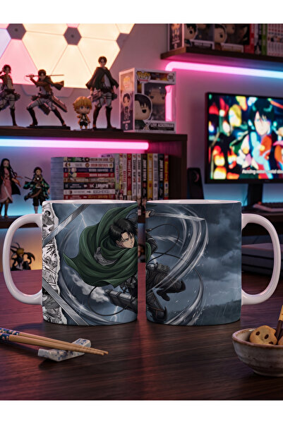 Vulpes Attack On Titan Levi Ackerman Tasarımlı Kupa Bardak-No 1