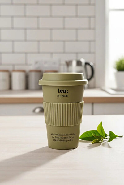 MİEN Porcelain Travel Mug |   Portable Coffee Cup with Lid