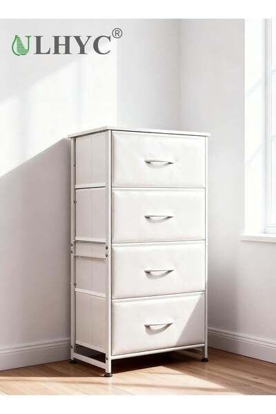 ULHYC A great helper for bedroom entryway storage: a four-tier fabric storage...