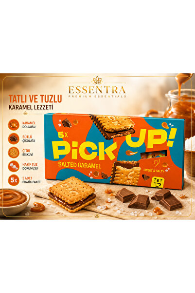 Essentra Home Pick Up Salted Caramel Çikolatalı Bisküvi 5’li Paket