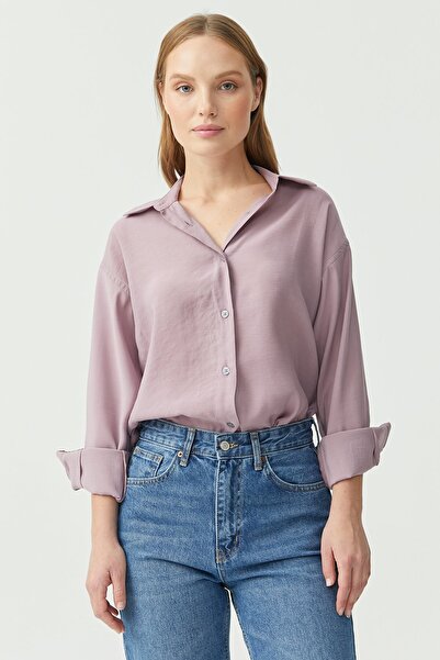 PAULMARK Women's Oversize Soft Textured Shirt