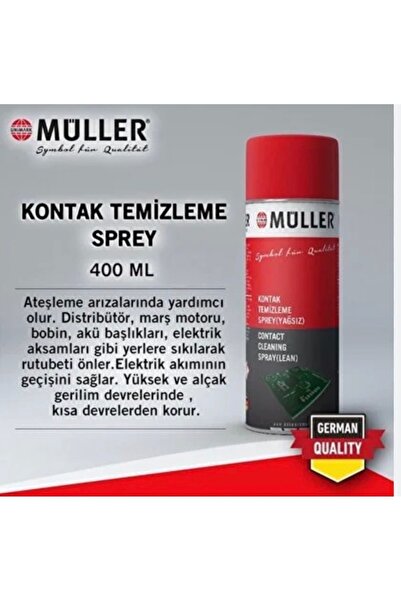 Müller Germany Kontak sprey yağsız 400 ml Üni mark Müller