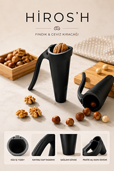 HİROS'H Luxury Walnut and Hazelnut Cracker Nut Crushing Tool Nut Cracker