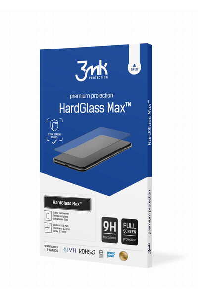 3MK HardGlass Max Sam A35 / A55 5G negru, Sticlă integrală pentru ecran