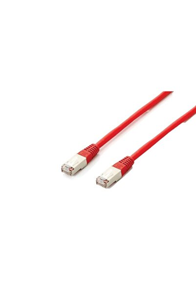 EQUIP Cablu patch Cat6A Plat.S/FTP 2xRJ45 10.00m roșu LSZH Polybeutel