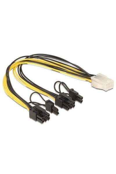 DELOCK Cablu de alimentare PCI Express 6 pini mamă la 2 x 8 pini tată 30 cm