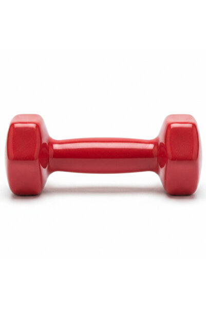 AKDC Red Silicone Coated 2 KG Dumbbell – Non-Slip Grip | Home & Gym Fitness W...