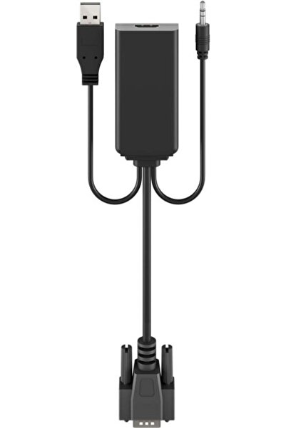 goobay Parveidotajs VGA - HDMI (adaptor compatibil cu USB) 61259 (4040849612596)