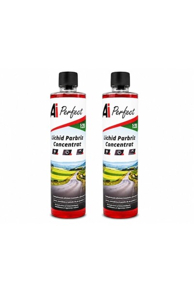 AI Perfect Pachet 2 x Soluție concentrată pentru curățarea parbrizului 250 ml...