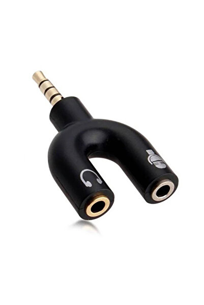 Derwell Mikrofon Kulaklık Ayırıcı Dönüştürücü Jak Çoklayıcı Y Tipi 3.5mm Aux ...