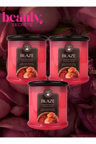 The Beauty Secrets 3 قطع شمعة معطرة بليز 500 جرام