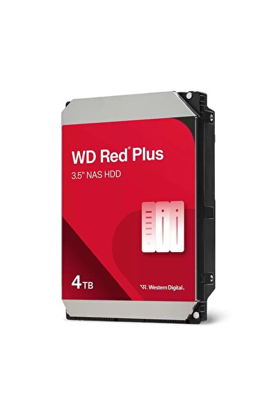 WESTERN DIGITAL Red Plus, 4 TB, 5400 RPM, 128 MB, 3.5 ", Serial ATA III