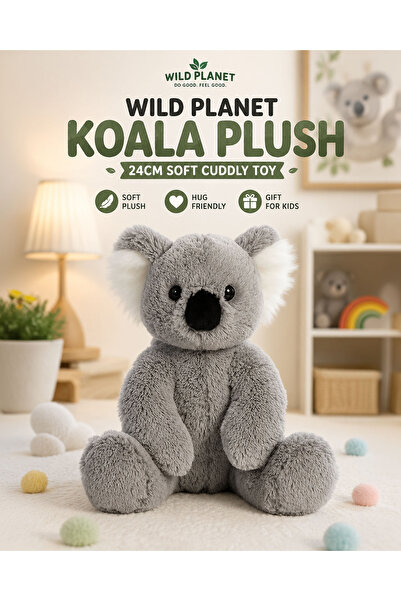 Wild Planet Koala Plush 24cm Soft Australian Animal Stuffed Toy Cute Hug Frie...