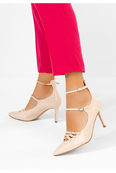 B T Shoes Monalisa beige stiletto Heeled Shoes