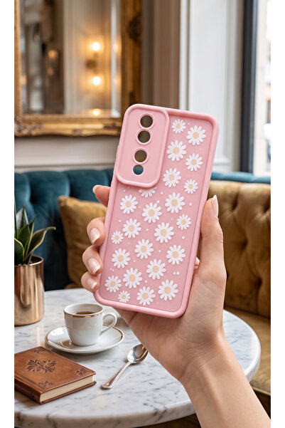 TechTrove Honor 90 Papatya Desenli Silikon Telefon Kılıfı Darbe Korumalı Soft...