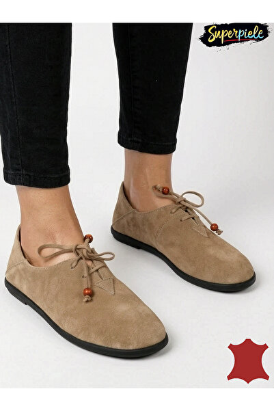 ANGEL BLUE Casual Shoes Made of Genuine Leather With a Very Low 1.5 cm Heel