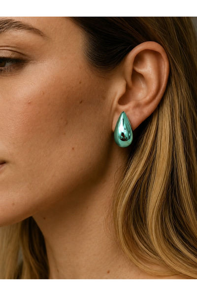 Markiz Takı Bright Turquoise Drop Earrings Pair (3.5cm)