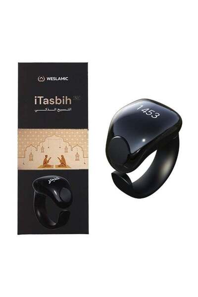 WESLAMIC iTasbih Salam Smart Prayer Ring – Digital Zikr in 18mm, 20mm, 22mm