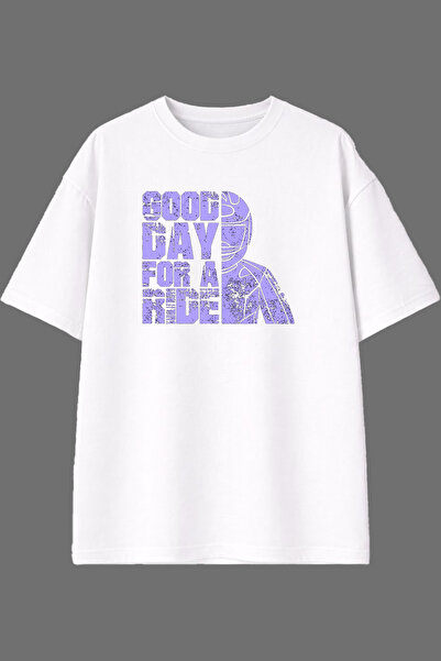 VSRN Μπλουζάκι με σχέδιο Good Day, με προεκτυπωμένο σχέδιο μπροστά, λευκό, ov...