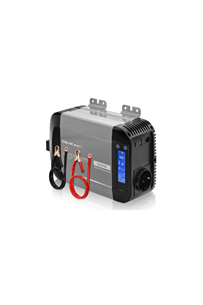Qoltec Invertor de putere cu undă sinusoidală pură |   12V la 230V |   300/60...