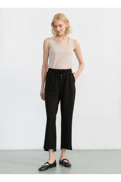 Selen Siyah Kadın Pantolon 26YSL5617