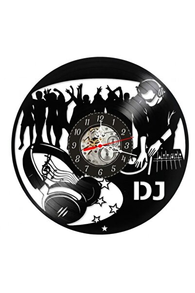OEM Ceas de perete decorativ, lucrat manual din disc de vinil, tematică DJ și...