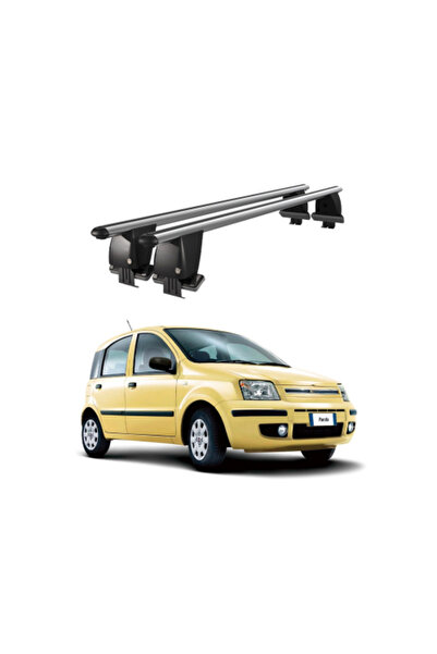 OEM Aluminum car trunk crossbars compatible with smooth roof Fiat Panda 169 2...