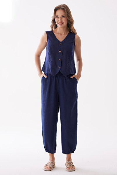 Ezgi Otantik Yoga Tencel Keten Pantolon