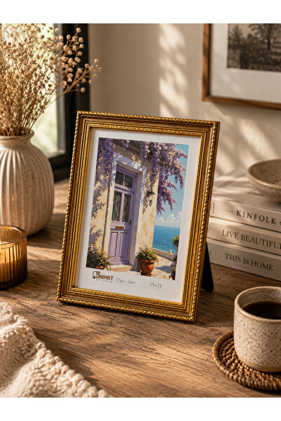 SANAT ÇERÇEVE Royal Gold Klasik Dekoratif Fotoğraf Çerçevesi 15x21