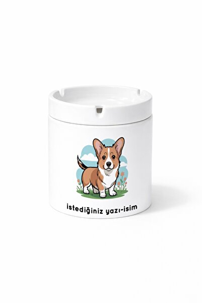 Kirbi Reklam Animal Pembroke Welsh Corgi Corgi Dog Double Sided Printed Porce...