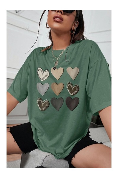 bellanova Unisex Oversize Printed T-Shirt Streetwear Comfortable Fit Daily Pr...