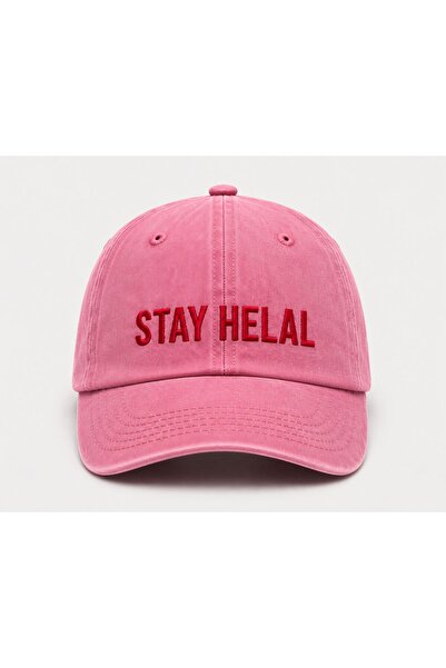 WeavedCo "Stay Helal" Embroidered Vintage Washed Baseball Cap