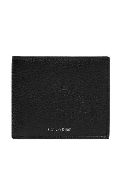 Calvin Klein Erkek FOIL EMBOSS EW BILL FOLD w COIN Erkek Cüzdan Black siyah