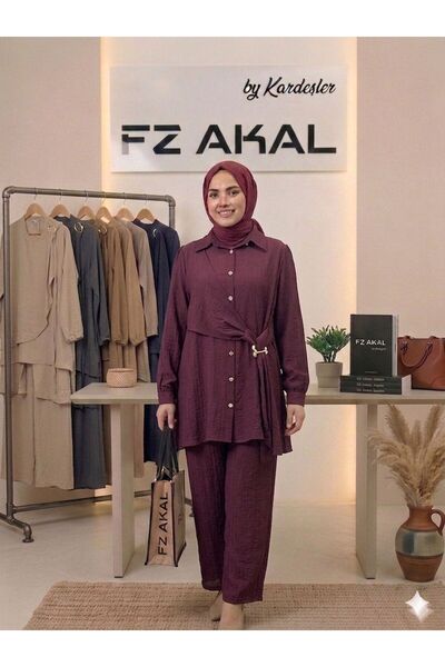 FZ AKAL Çilek Tesettür Double Set