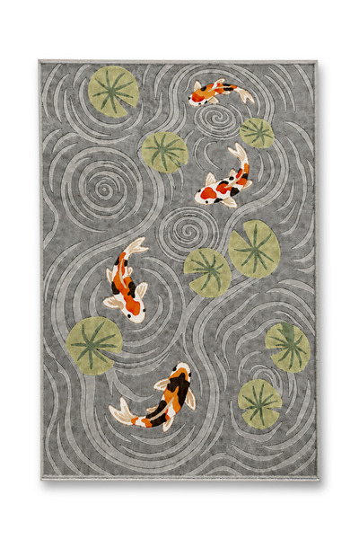 Rugs Modern Halı SDT Balık Tema Desenli Modern Dokuma Taban Dekoratif Halı mo...