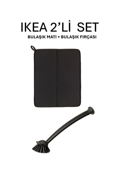 IKEA SET DE 2 UȘORĂRI DE VASE, PROTECȚIE PENTRU VASE ȘI PERIE DE VASE