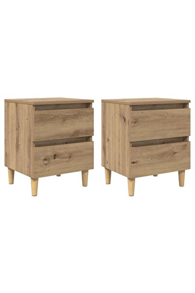 vidaxl Dulap de pat cu sertar Lemn Vechi 40 x 35 x 50 cm Lemn compozit